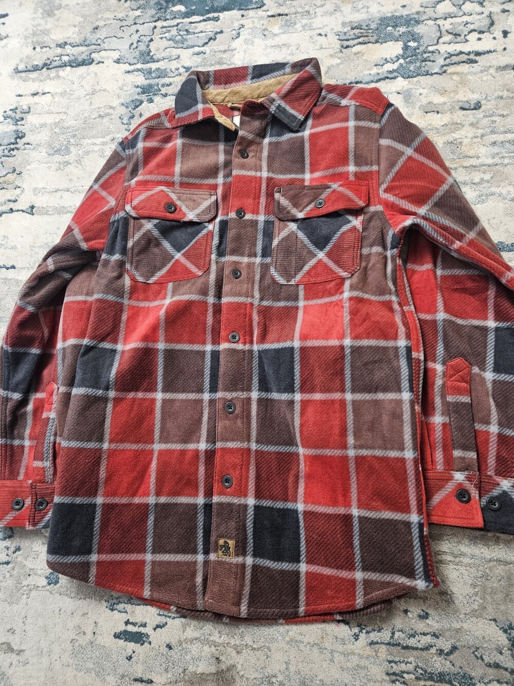 Legendary Whitetails Navigator Fleece Shirt Men's L Button Up Small